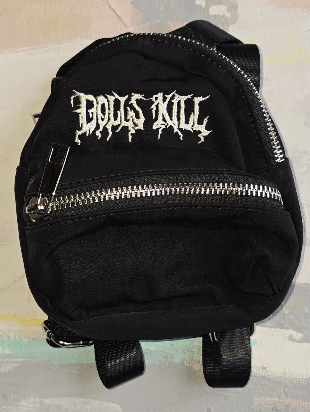 NEW Dolls Kill Black Mini Backpack